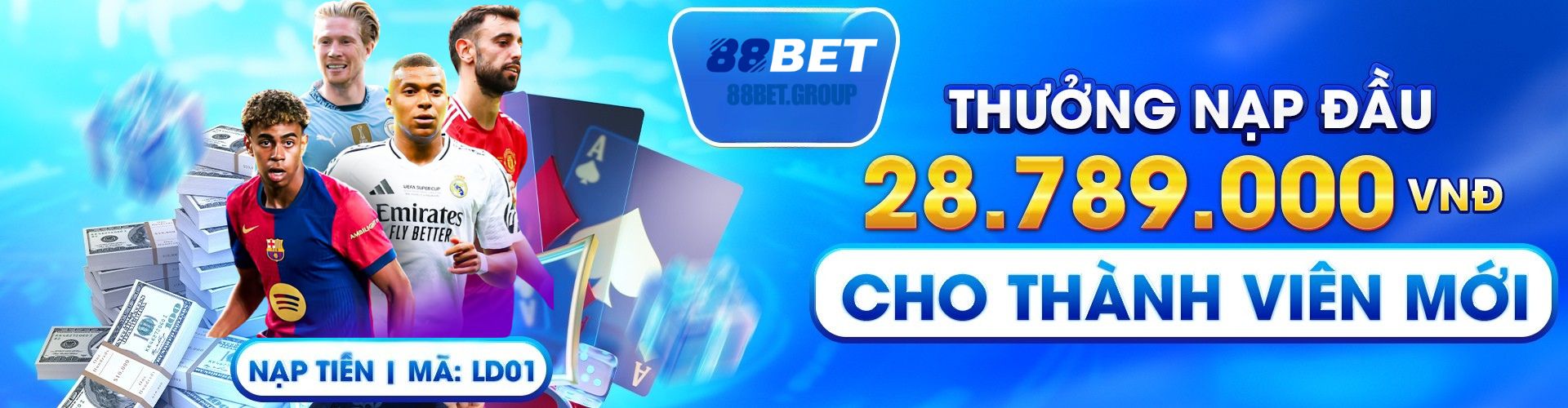 thưởng nạp đầu cho thành viên mới đến 28tr